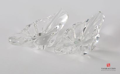 null SEVRES

Pair of saltcellars and their spoons in navette crystal decorated with...
