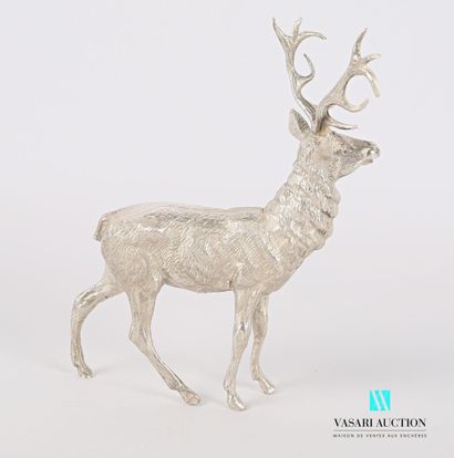 null Silver subject representing a stag

Weight : 415,33 g - Height : 12 cm 12 cm...