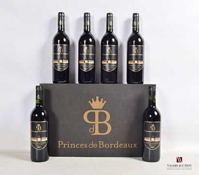null 6 bouteilles	PRINCES DE BORDEAUX	Bordeaux Supérieur	2011

	Mise du Clos Monicord....
