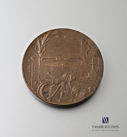 null Médaille en bronze d'après Georges Lemaire (1853-1914) "L'Exposition de Paris...