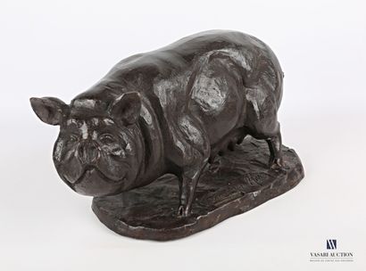 null MAAS Christian (born 1951)

Sow

Bronze with brown patina

Signed on the terrace...
