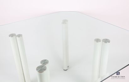 null MARCO ZANUSO (1916-2001)

Eta Beta table, octagonal glass top, rounded corners,...