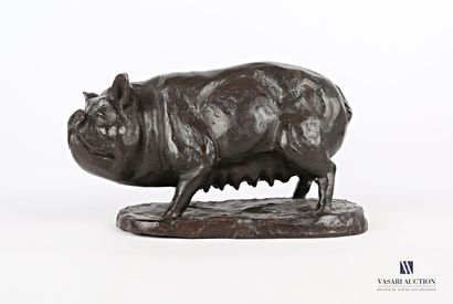 null MAAS Christian (born 1951)

Sow

Bronze with brown patina

Signed on the terrace...