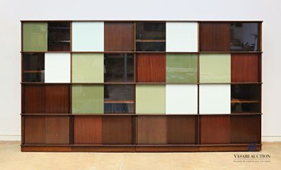 null ROZAFFY Didier (20th century)

Mahogany and mahogany veneer modular bookcase...