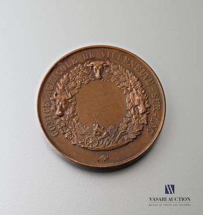null Médaille en bronze d'après Emile Dropsy (1848 - 1923) & Ed. Bescher "Comice...