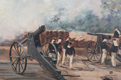 null GARCIN Jeanne (XIXème siècle)

Le tir de canon

Huile sur toile

Signée en bas...