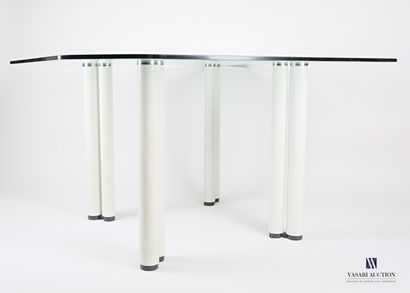 null MARCO ZANUSO (1916-2001)

Eta Beta table, octagonal glass top, rounded corners,...