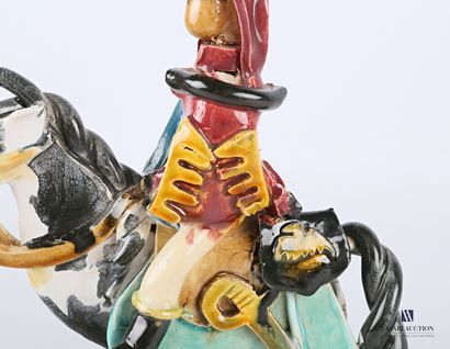 null PLISSON Henri (1908-2002)

General of the Napoleonic Guard on horseback in glazed...