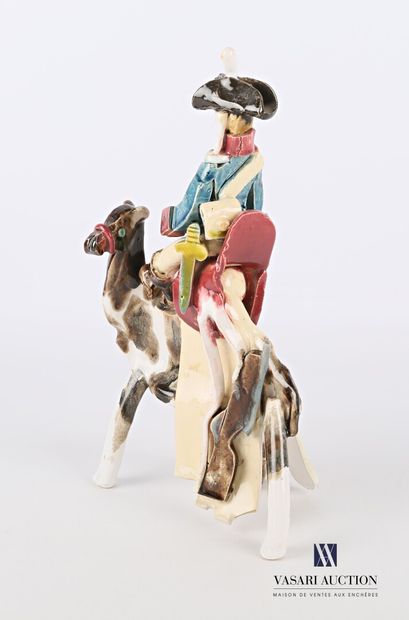 null PLISSON Henri (1908-2002)

Soldier on the back of a dromedary in glazed terracotta,...