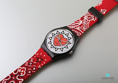 null SWATCH - TRASH - 1994

Plastic case and leather and fabric strap.

Quartz movement.

Reference...