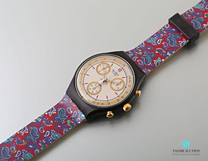 null SWATCH - AWARD - 1992

Chronograph watch, the case and the bracelet in plastic.

Movement...