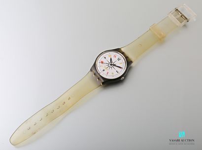 null SWATCH 

Plastic case and bracelet.

Quartz movement.

With its case

(accident...