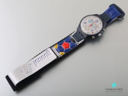 null SWATCH - GOOOAL -1998

Chronograph watch, plastic case and bracelet

Quartz...