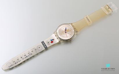 null SWATCH - ATLANTA OLYMPIC TEAM 1996

Boitier et bracelet en plastique.

Mouvement...