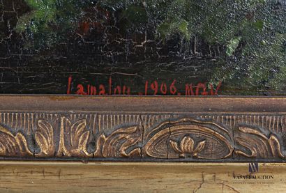 null LAMALOU (début XXème siècle)

Vue de pont arboré

Huile sur toile 

Signée en...
