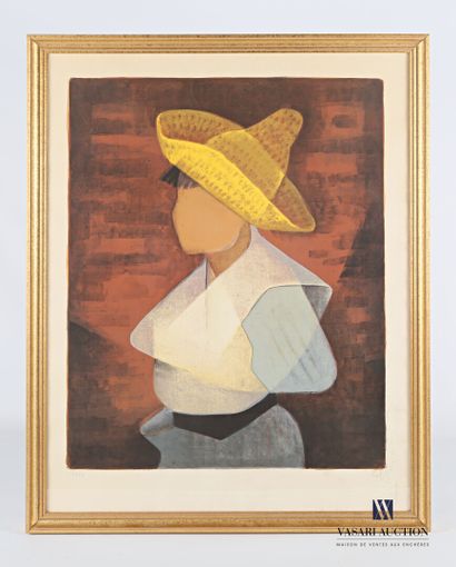 null TOFFOLI Louis (1907-1999), d'après

Femme au chapeau

Lithographie en couleurs

Signée...
