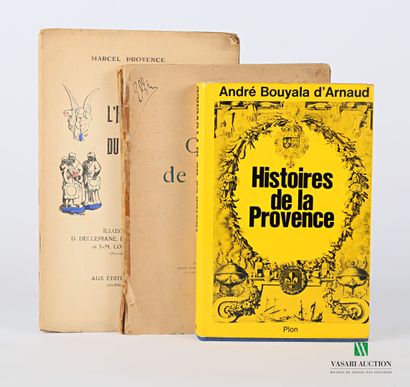 null [PROVENCE] 

Lot comprenant quatre ouvrages :

- BOUYALA d'ARNAUD André - Histoires...