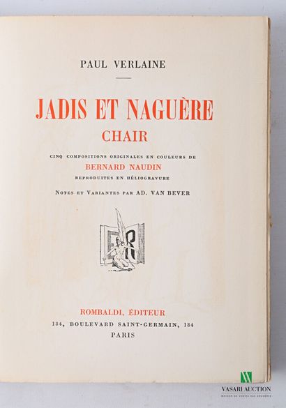 null [VERLAINE Paul] 

Lot comprenant deux ouvrages : 

- VERLAINE Paul - Bonheur...