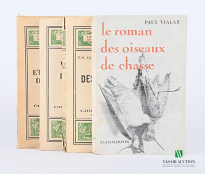 null [WILDLIFE] 

Lot including four books:

- VIALAR Paul - Le roman des oiseaux...