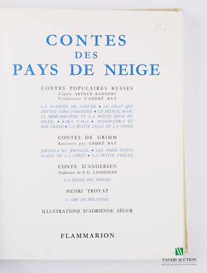 null [YOUTH]

COLLECTIVE - Contes des pays de neige - Paris Flammarion 1973 - one...