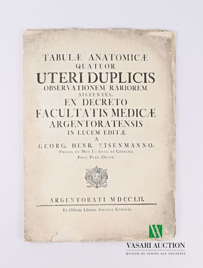 GEORG HEINRICH 
Tabulae Anatomicae Quator...
