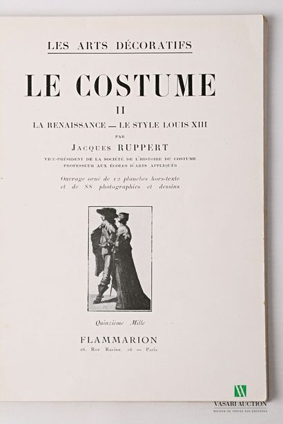 null [DECORATIVE ARTS] 

Lot including six books:

- RUPPERT Jacques - Le costume...