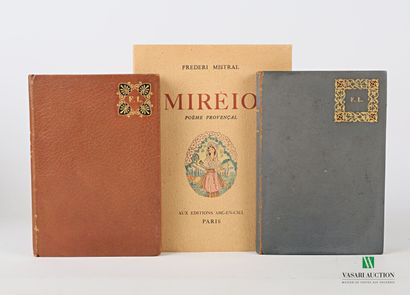 null [POESIE] 

Lot comprenant trois ouvrages :

- MISTRAL Frederi - Mirèio Poème...