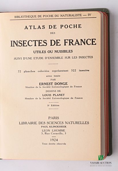 null [FAUNA & INSECTS] 

Lot including three books:

- ROLLINAT Raymond - La vie...