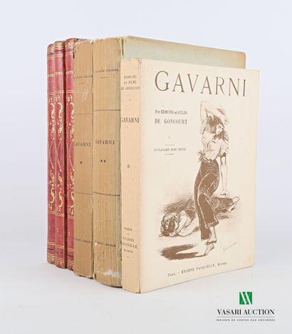 null [GAVARNI] 

Lot comprenant six ouvrages :

- de GONCOURT Edmond & Jules - Gavarni...