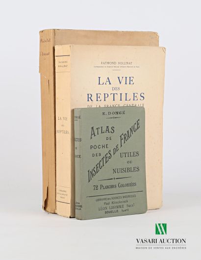 null [FAUNE & INSECTES] 

Lot comprenant trois ouvrages :

- ROLLINAT Raymond - La...