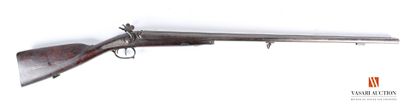 null Hunting rifle with percussion, barrels in table of 82 cm, stick with cheek and...