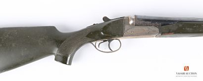 null Fusil de chasse hammerless KRESTEL , calibre 12/70, canons juxtaposés de 58...
