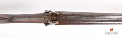 null Fusil de chasse à broche calibre 16, canons Damas en table de 70 cm, marqués...
