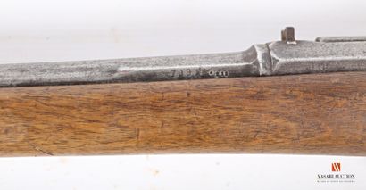 null Fusil GRAS modèle 1874, transformé chasse, canon lisse de 59 cm marqué sur le...