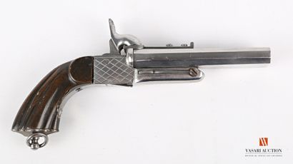 null Pistolet « de vènerie » à canon double, calibre 9 mm à broche, coffre à damiers,...