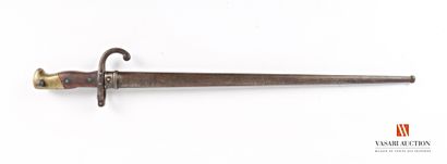 null Sabre-baïonnette modèle 1874 pour fusil Gras, lame de 52,5 cm, marquée sur le...