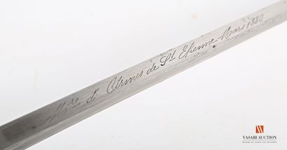 null Sabre-baïonnette modèle 1874 pour fusil Gras, lame de 52,5 cm, marquée sur le...