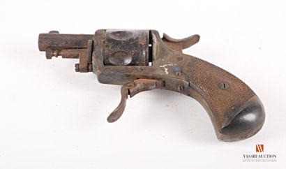null Revolver de poche type British Bulldog calibre .320, canon octogonal rayé, barillet...