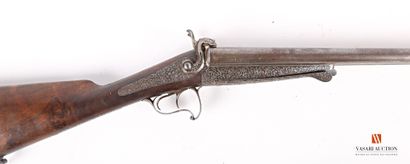 null Fusil de chasse à broche LEFAUCHEUX inventeur à Paris calibre 16, canons Damas...