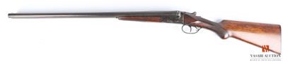 null Spanish hammerless shotgun AYA, caliber 12/70, 70 cm side-by-side barrels, Greener...