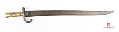 null Sabre-baïonnette modèle 1866 pour fusil Chassepot, lame yatagan de 57,5 cm,...