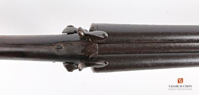 null Fusil de chasse à broche calibre 12-65, canons en table de 70 cm, ouverture...