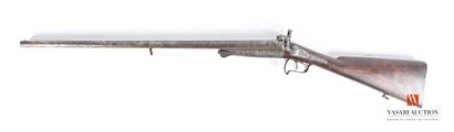 null Shotgun with pin gauge 16, Damascus barrels in table of 71 cm, opening by key...