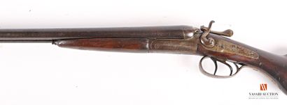 null Fusil de chasse artisanal liégeois, calibre 16-65, percussion centrale par chiens...