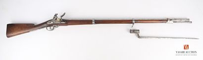 null Fusil réglementaire modèle 1822, platine à silex de 150 mm, signée DPF & P St...