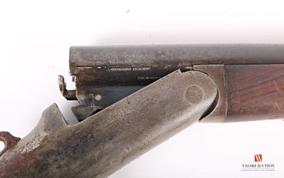 null Single barrel folding shotgun with external hammer, handcrafted in Saint-Etienne,...