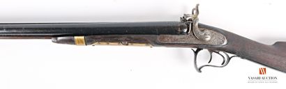 null Hunting rifle with percussion, barrels in table of 75 cm, trigger guard volute,...