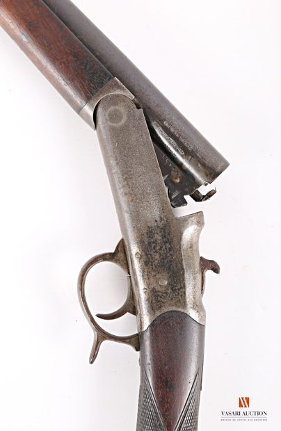 null Single barrel folding shotgun with external hammer, handcrafted in Saint-Etienne,...