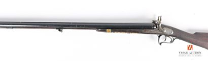 null Hunting rifle with percussion, barrels in table of 75 cm, trigger guard volute,...