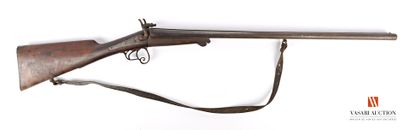 null Rifle with pins, barrels in table of 71 cm, opening by system bertinger, English...